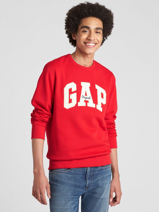 سويت شيرت فليس برقبة دائرية بشعار Gap سويت شيرت فليس برقبة دائرية بشعار gap