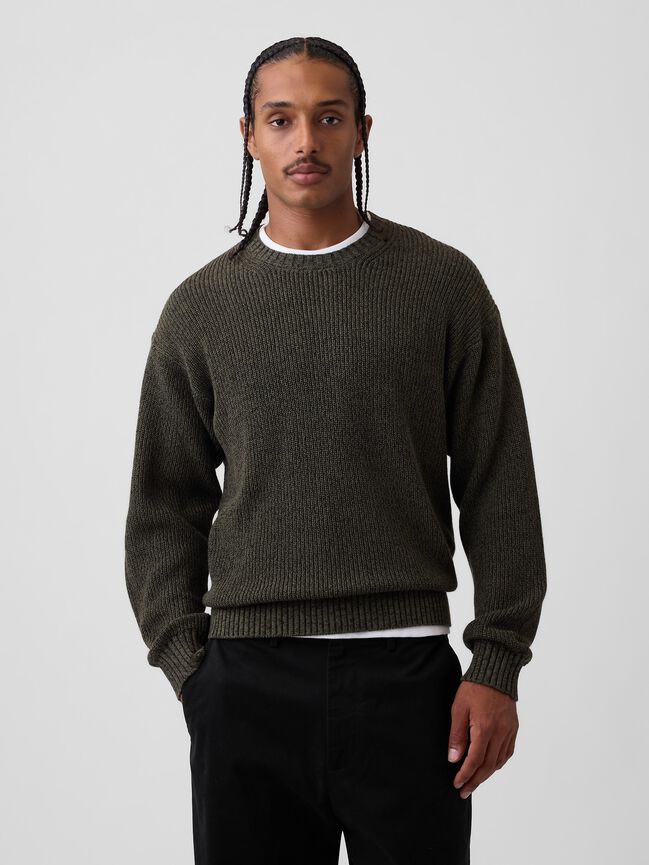 Relaxed Shaker Sweater gap relaxed shaker sweater