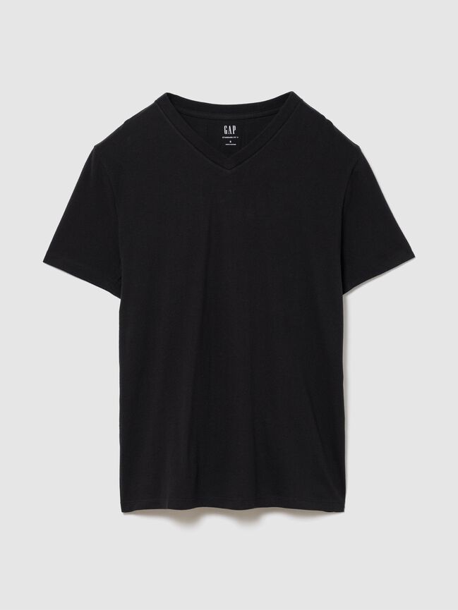 Cotton Jersey V-Neck T-Shirt gap cotton jersey v neck t shirt