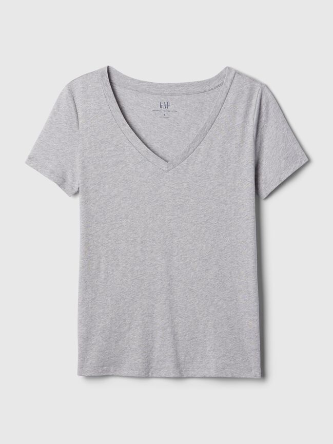 Organic Cotton VintageSoft V-Neck T-Shirt gap organic cotton vintagesoft v neck t shirt