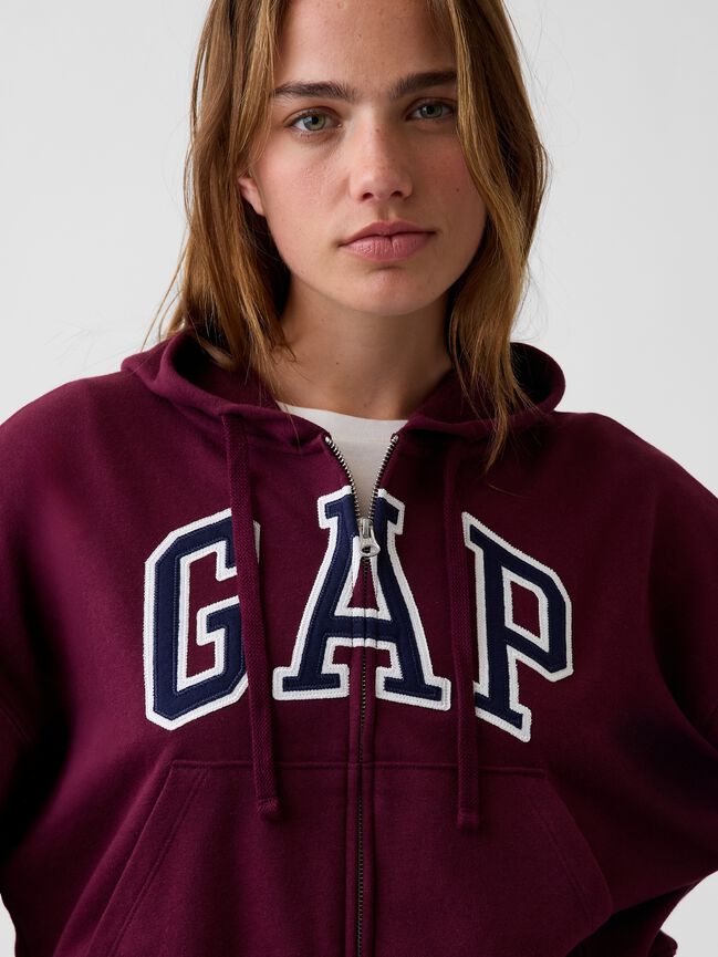 Oversized Gap Logo French Terry Zip Hoodie oversized gap logo french terry zip hoodie
