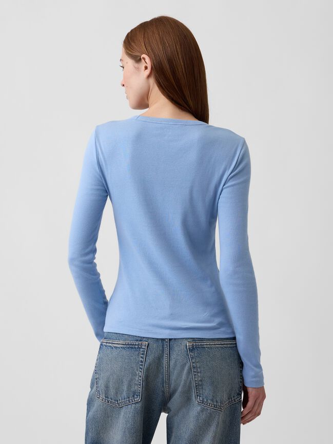 Modern Ribbed Crewneck T-Shirt gap modern ribbed crewneck t shirt