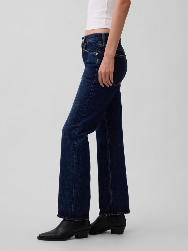 Mid Rise Relaxed Straight Jeans gap mid rise relaxed straight jeans