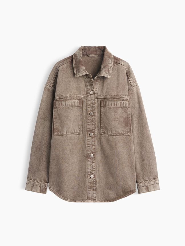 Denim Oversized Shirt Jacket gap denim oversized shirt jacket