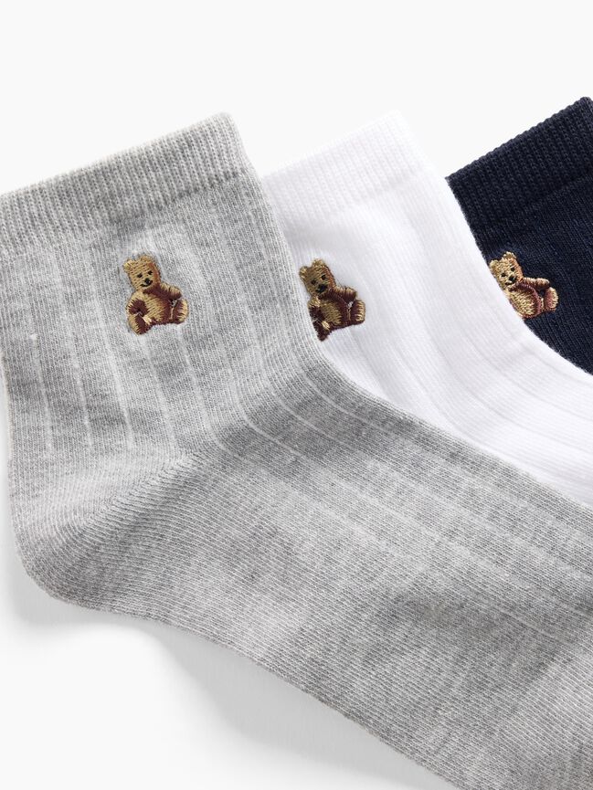 Brannan Bear Quarter Crew Socks (3-Pack) gap brannan bear quarter crew socks 3 pack