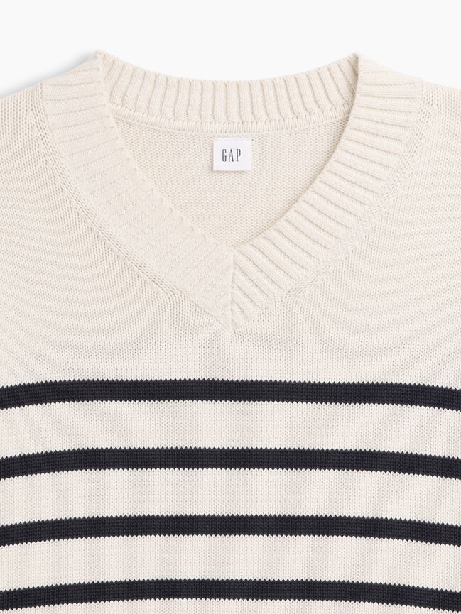 Oversized V-Neck Sweater gap oversized v neck sweater
