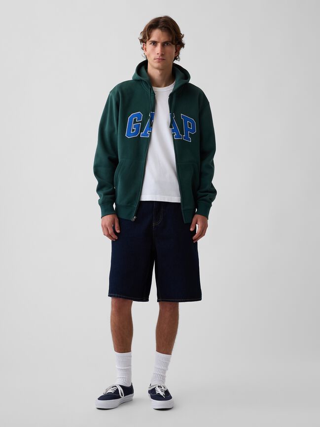 Adult VintageSoft Arch Logo Zip Hoodie gap adult vintagesoft arch logo zip hoodie