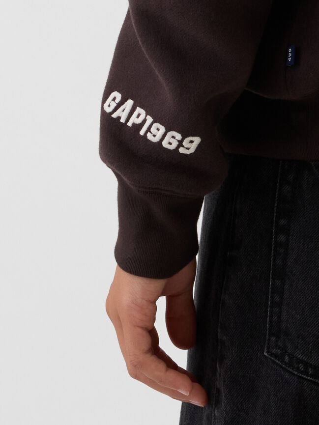 Kids VintageSoft Quarter-Zip Pullover gap kids vintagesoft quarter zip pullover