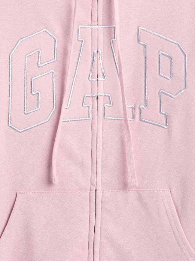 Relaxed Gap Logo Sherpa-Lined Zip Hoodie relaxed gap logo sherpa lined zip hoodie