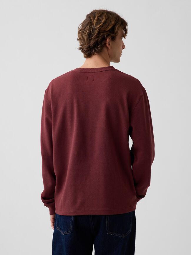 Relaxed Waffle T-Shirt gap relaxed waffle t shirt