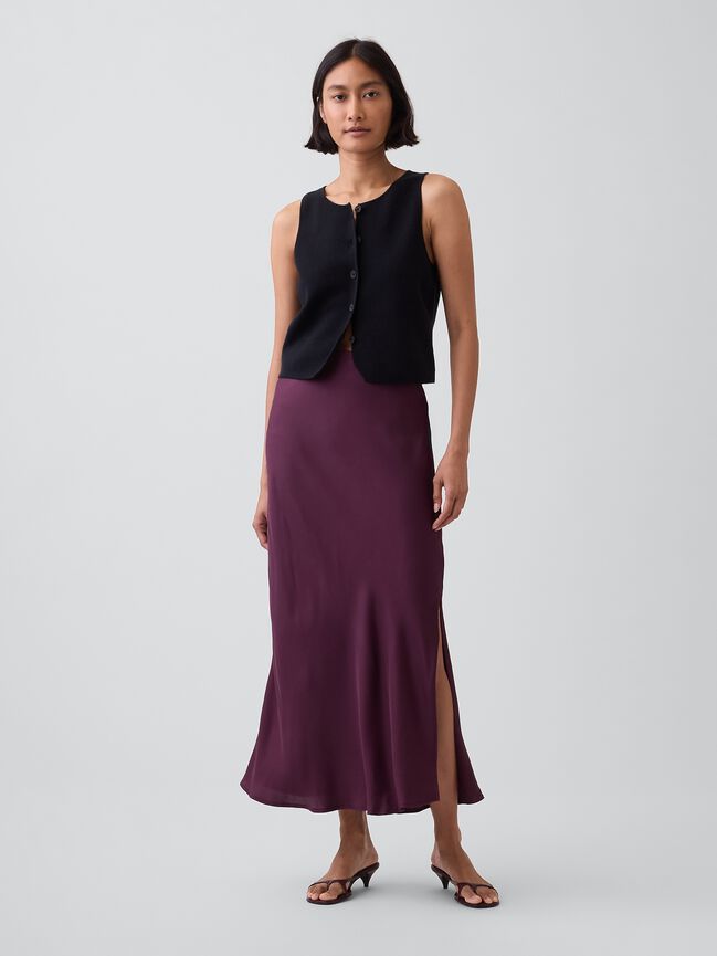 Maxi Slip Skirt gap maxi slip skirt