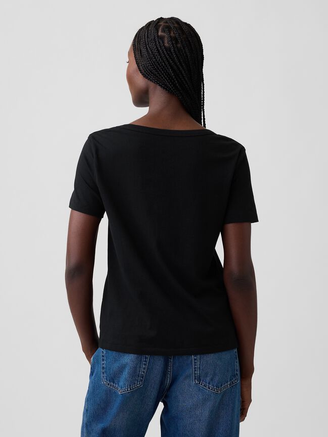 Organic Cotton VintageSoft V-Neck T-Shirt gap organic cotton vintagesoft v neck t shirt