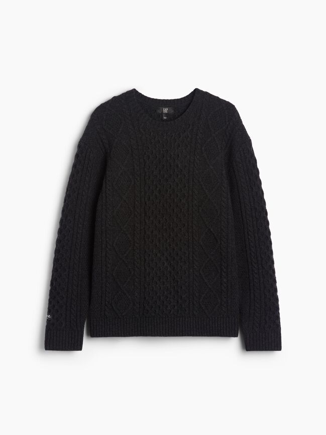 Gap × A.P.C. Wool Cable-Knit Sweater gap a p c wool cable knit sweater