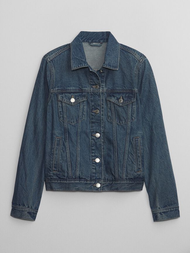 Icon Denim Jacket with Washwell gap icon denim jacket with washwell