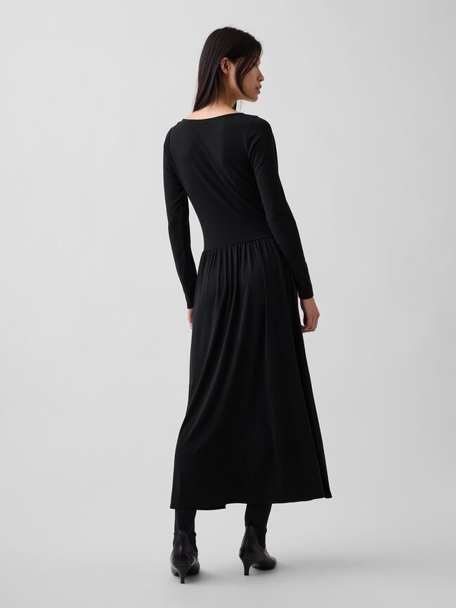 Drop-Waist Maxi Dress gap drop waist maxi dress