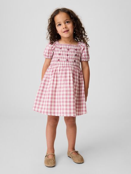 gap baby toddler smocked plaid dress gap baby toddler smocked plaid dress