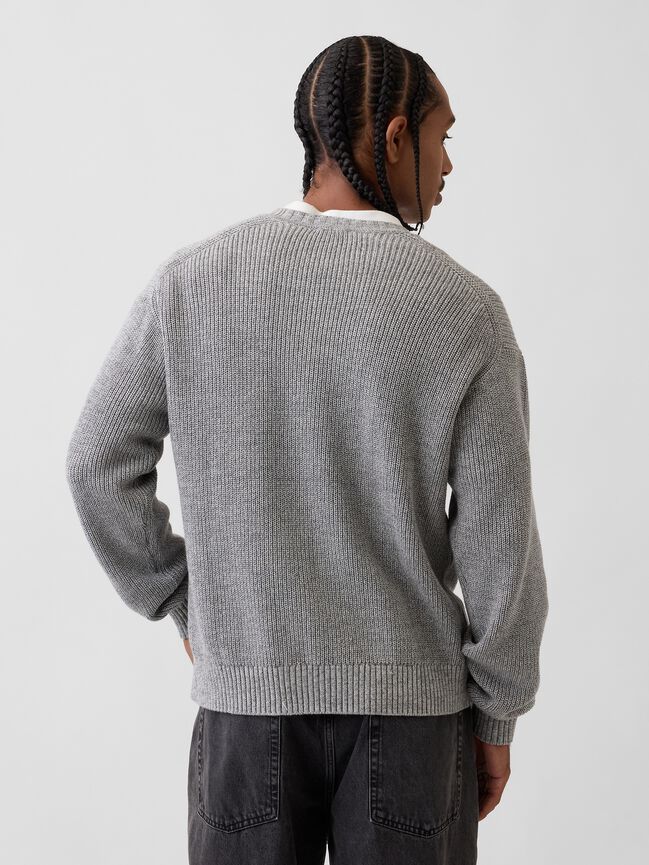 Relaxed Shaker Sweater gap relaxed shaker sweater