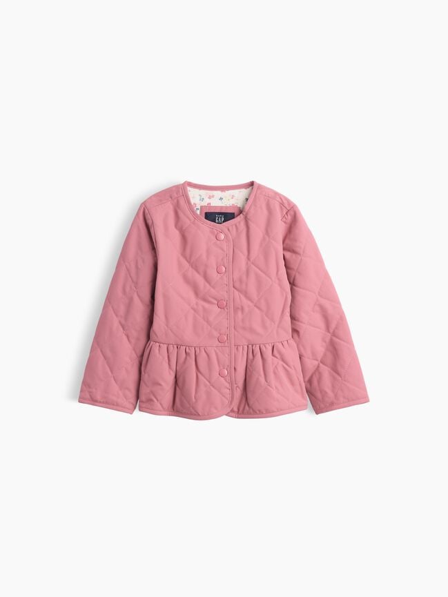 Baby & Toddler Quilted Peplum Jacket gap baby toddler quilted peplum jacket