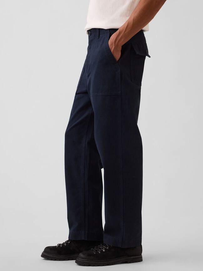 Herringbone '90s Loose Pants gap herringbone 90s loose pants