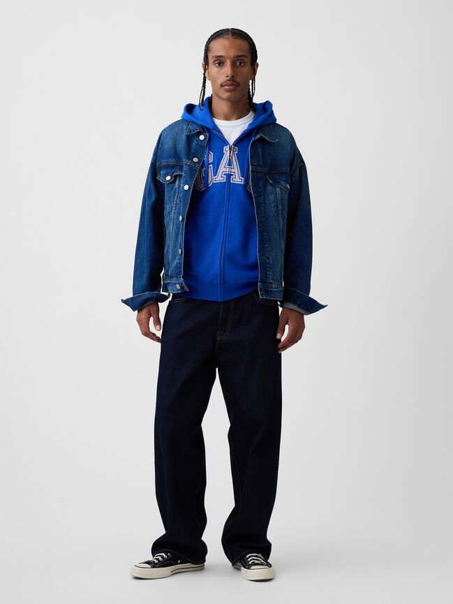 Adult VintageSoft Arch Logo Zip Hoodie gap adult vintagesoft arch logo zip hoodie