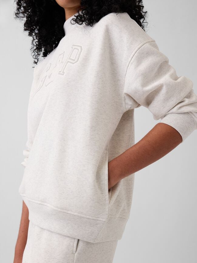 VintageSoft Oversized Mockneck Logo Sweatshirt gap vintagesoft oversized mockneck logo sweatshirt