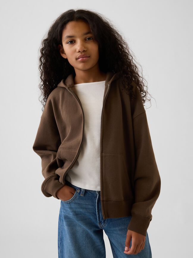 Kids VintageSoft Relaxed Zip Hoodie gap kids vintagesoft relaxed zip hoodie