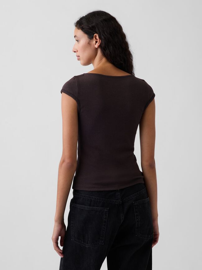 Modern Boatneck T-Shirt gap modern boatneck t shirt