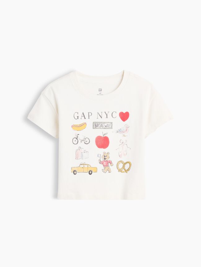 تي شيرت بطبعة Gap NYC للرضّع والأطفال الصغار تي شيرت بطبعة gap nyc للرضّع والأطفال الصغار