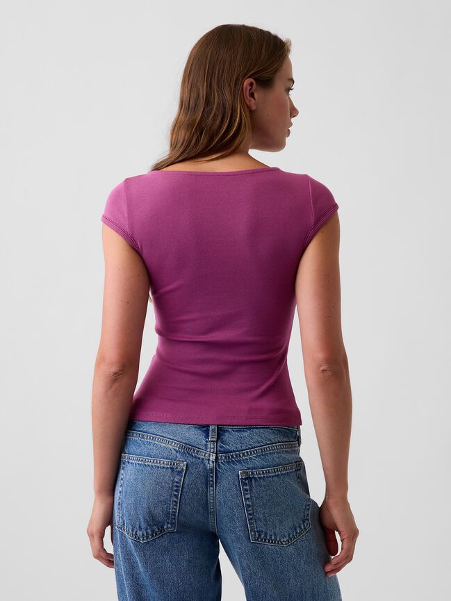 Modern Boatneck T-Shirt gap modern boatneck t shirt