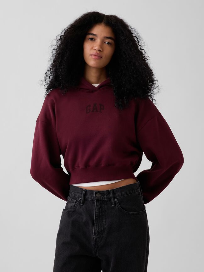 VintageSoft Crop Logo Hoodie gap vintagesoft crop logo hoodie