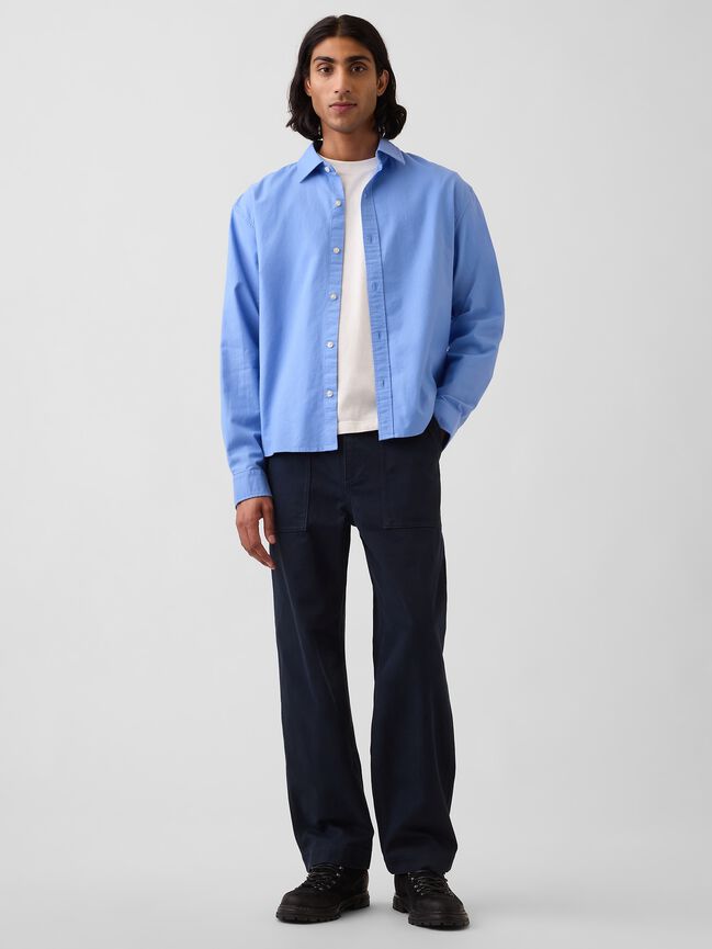 Herringbone '90s Loose Pants gap herringbone 90s loose pants