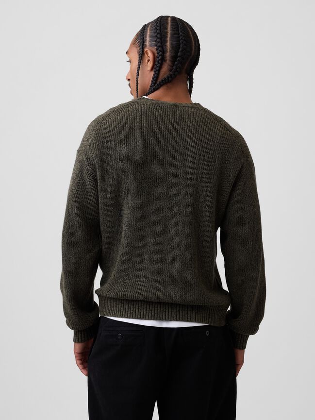 Relaxed Shaker Sweater gap relaxed shaker sweater