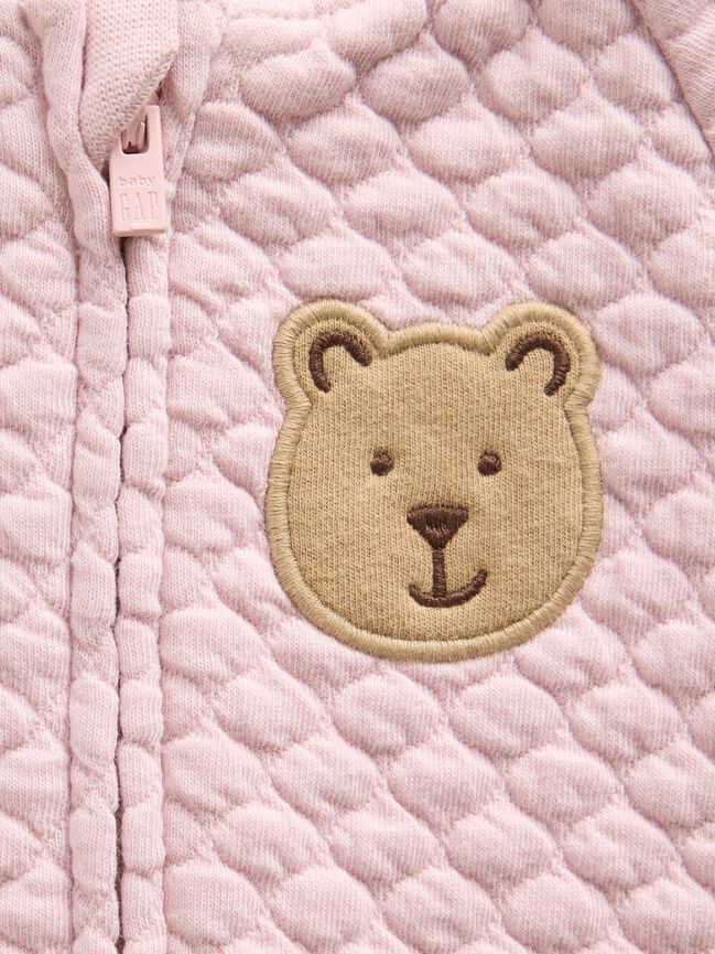 Baby Quilted Raglan One-Piece gap baby quilted raglan one piece
