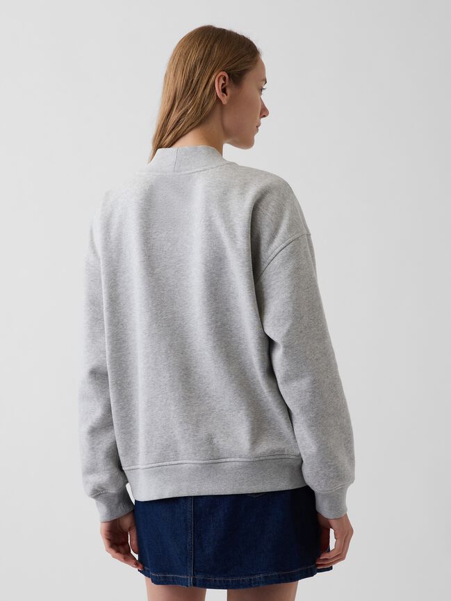 VintageSoft Oversized Mockneck Logo Sweatshirt gap vintagesoft oversized mockneck logo sweatshirt