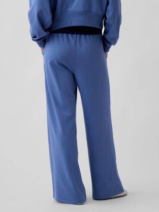Gap Logo French Terry Wide-Leg Joggers gap logo french terry wide leg joggers