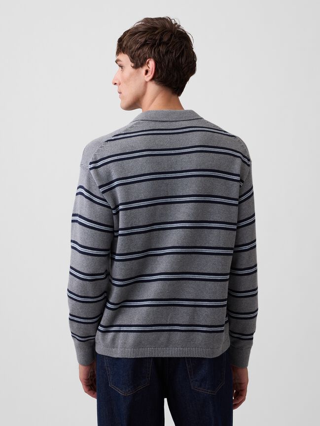 Relaxed Polo Sweater gap relaxed polo sweater