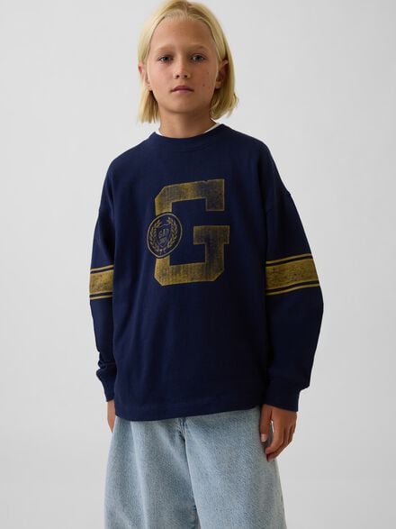 gap kids heavyweight oversized graphic t shirt gap kids heavyweight oversized graphic t shirt
