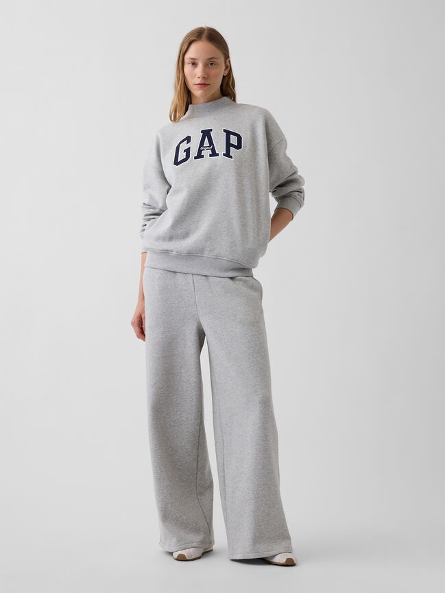 VintageSoft Oversized Mockneck Logo Sweatshirt gap vintagesoft oversized mockneck logo sweatshirt