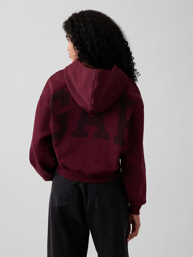 VintageSoft Crop Logo Hoodie gap vintagesoft crop logo hoodie