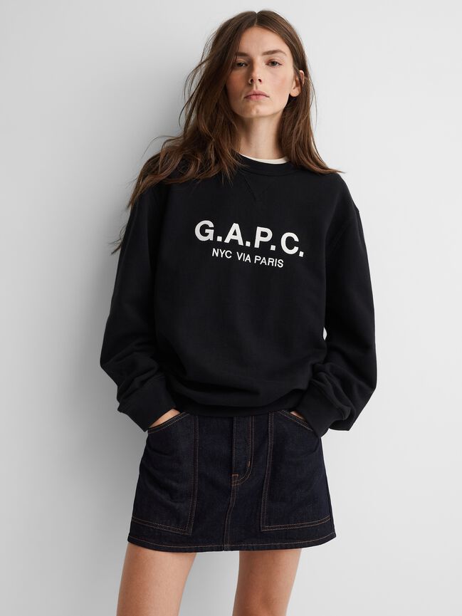 Gap × A.P.C. Heavyweight Logo Sweatshirt gap a p c heavyweight logo sweatshirt