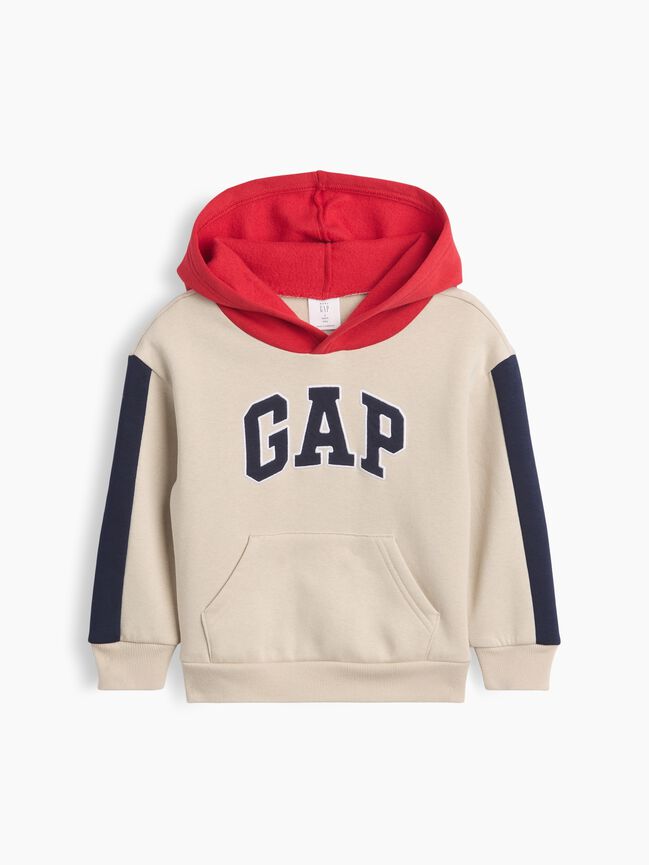 هودي babyGap مريح بألوان متباينة وشعار هودي babygap مريح بألوان متباينة وشعار