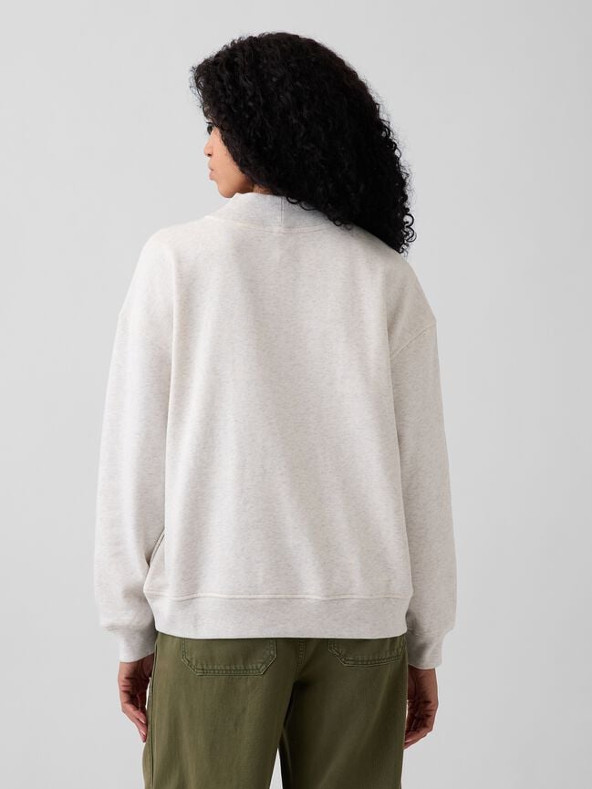 VintageSoft Oversized Mockneck Logo Sweatshirt gap vintagesoft oversized mockneck logo sweatshirt