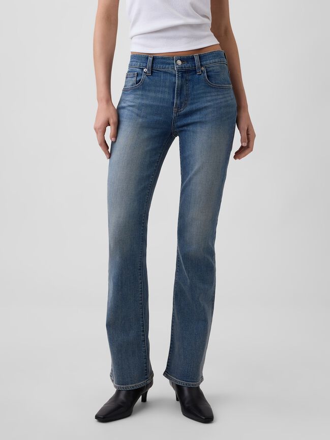 Mid Rise Boot Jeans gap mid rise boot jeans