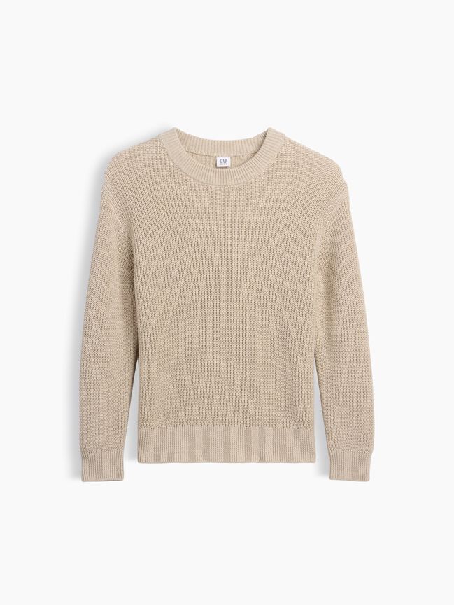 100% Cotton Relaxed Shaker Sweater gap 100 cotton relaxed shaker sweater
