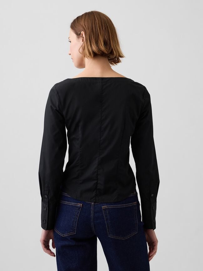 قميص كم طويل gap قميص كم طويل