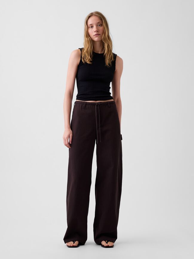 Canvas Easy Baggy Barrel Cargo Pants gap canvas easy baggy barrel cargo pants