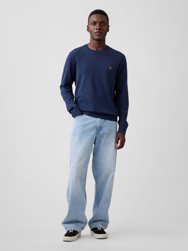 Cotton Crewneck Sweater gap cotton crewneck sweater