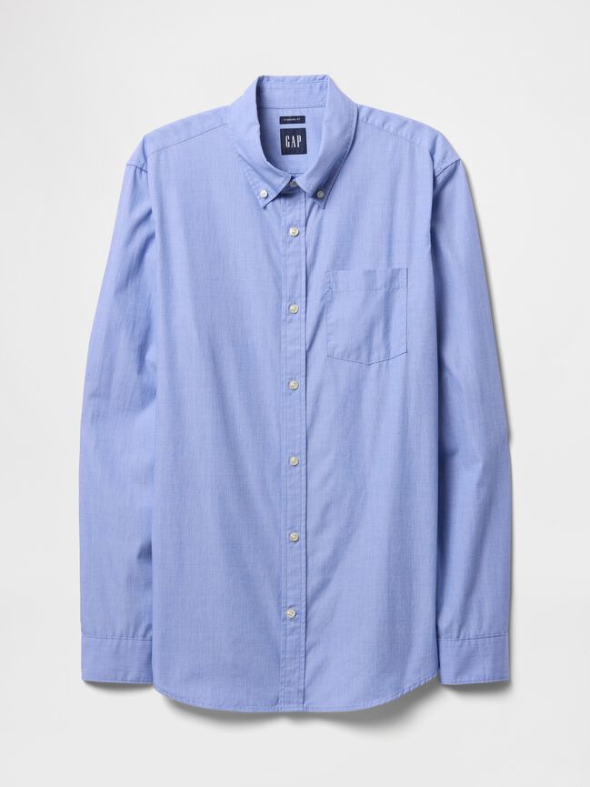 Organic Cotton Poplin Classic Shirt gap organic cotton poplin classic shirt