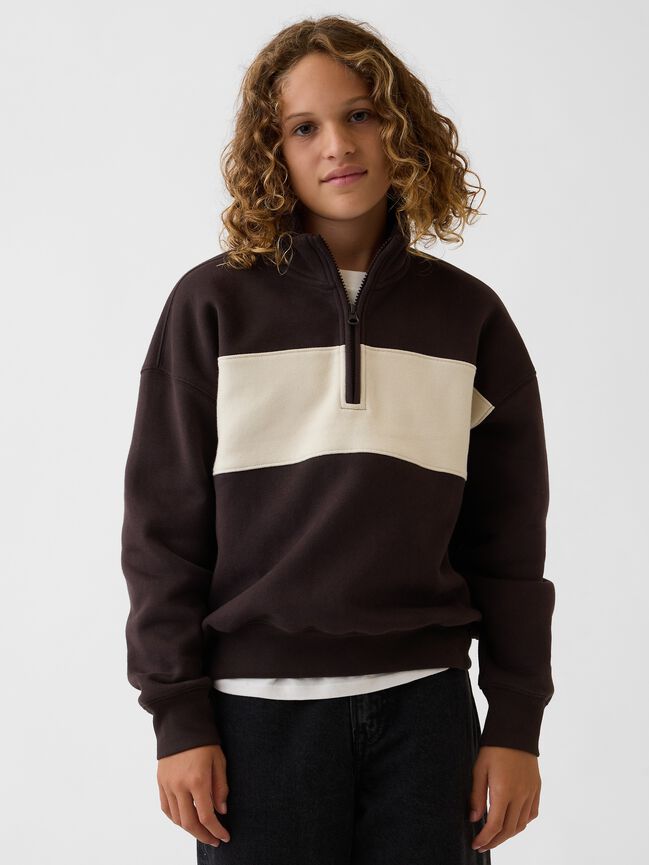Kids VintageSoft Quarter-Zip Pullover gap kids vintagesoft quarter zip pullover