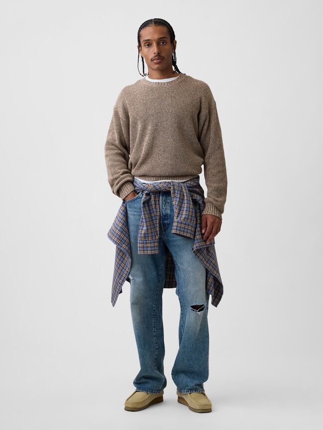 Relaxed Shaker Sweater gap relaxed shaker sweater